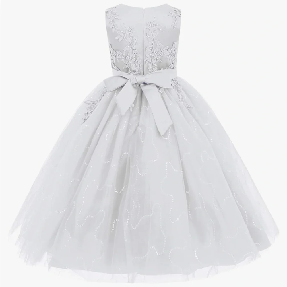 White Flower Girl or First Communion Dress - Picture 3 of 7